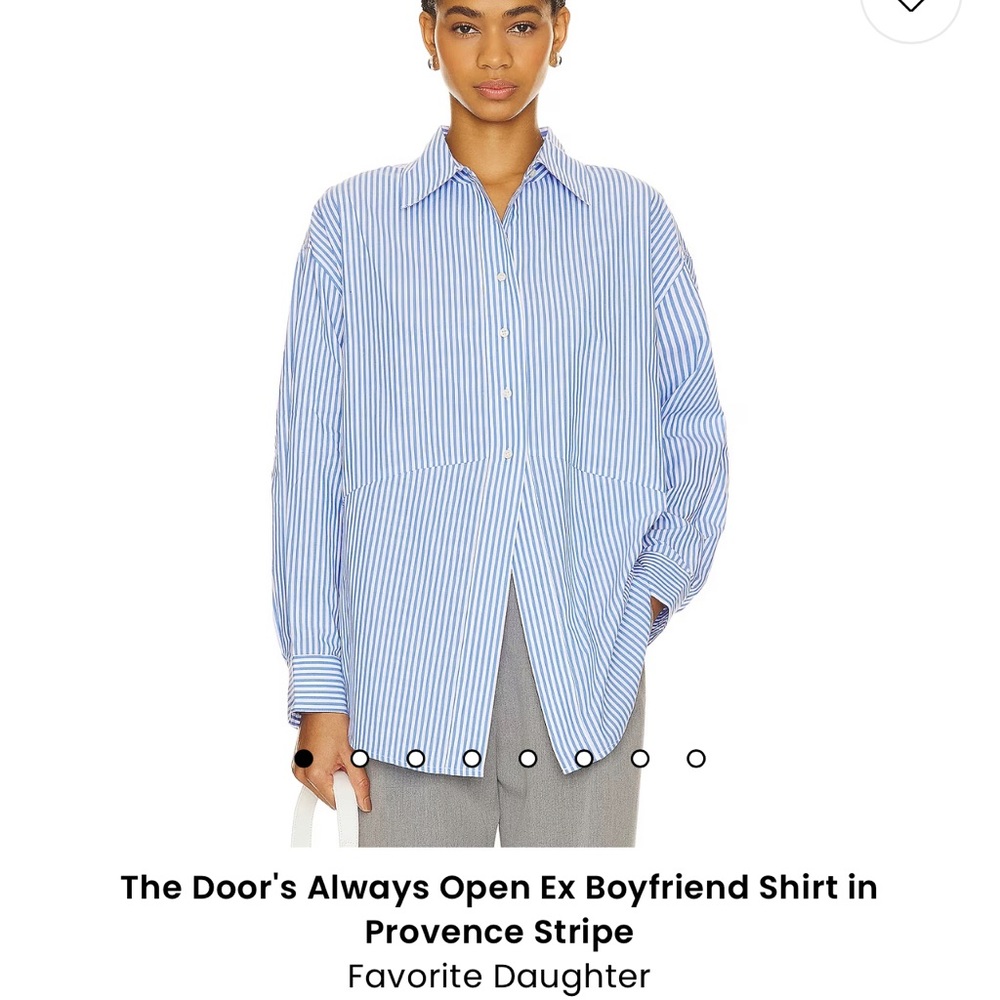The Door's Always Open Ex Boyfriend Shirt in Provence Stripe
Favorite Daughter